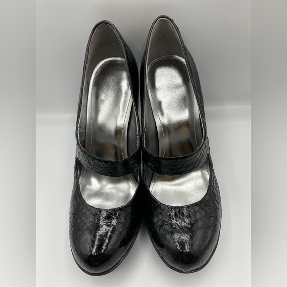 Calvin Klein Snake Skin Heels New Size 7.5 Shoes NWT - Picture 3 of 9